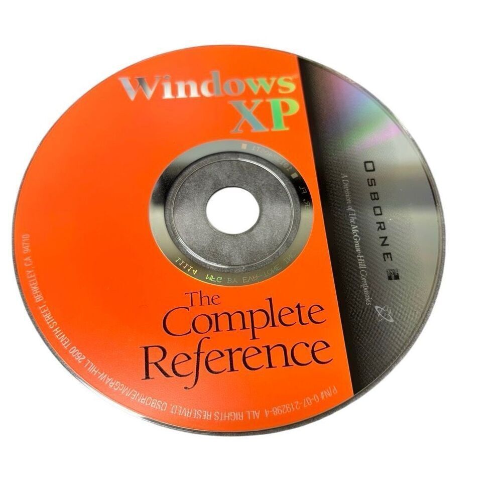 Windows XP The Complete Reference Disc Only